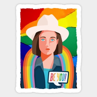 Mounth pride Sticker